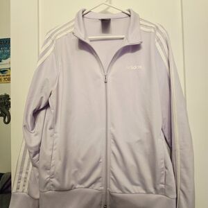 Adidas Women's Pastel Purple Bomber Jacket